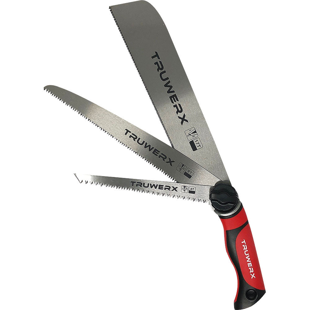 Truwerx 9-3/4in 3-In-1 Pull Saw Set