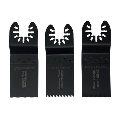 Truwerx 44060 3-Piece 1-3/8 inch Flush Cut Blade Set