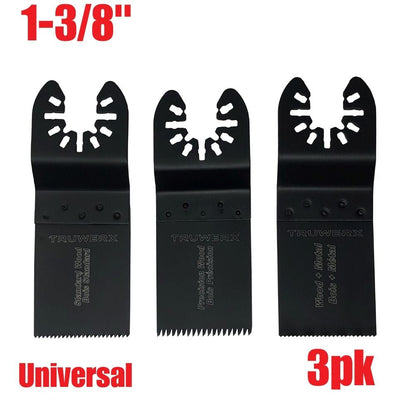 Truwerx 44060 3-Piece 1-3/8 inch Flush Cut Blade Set