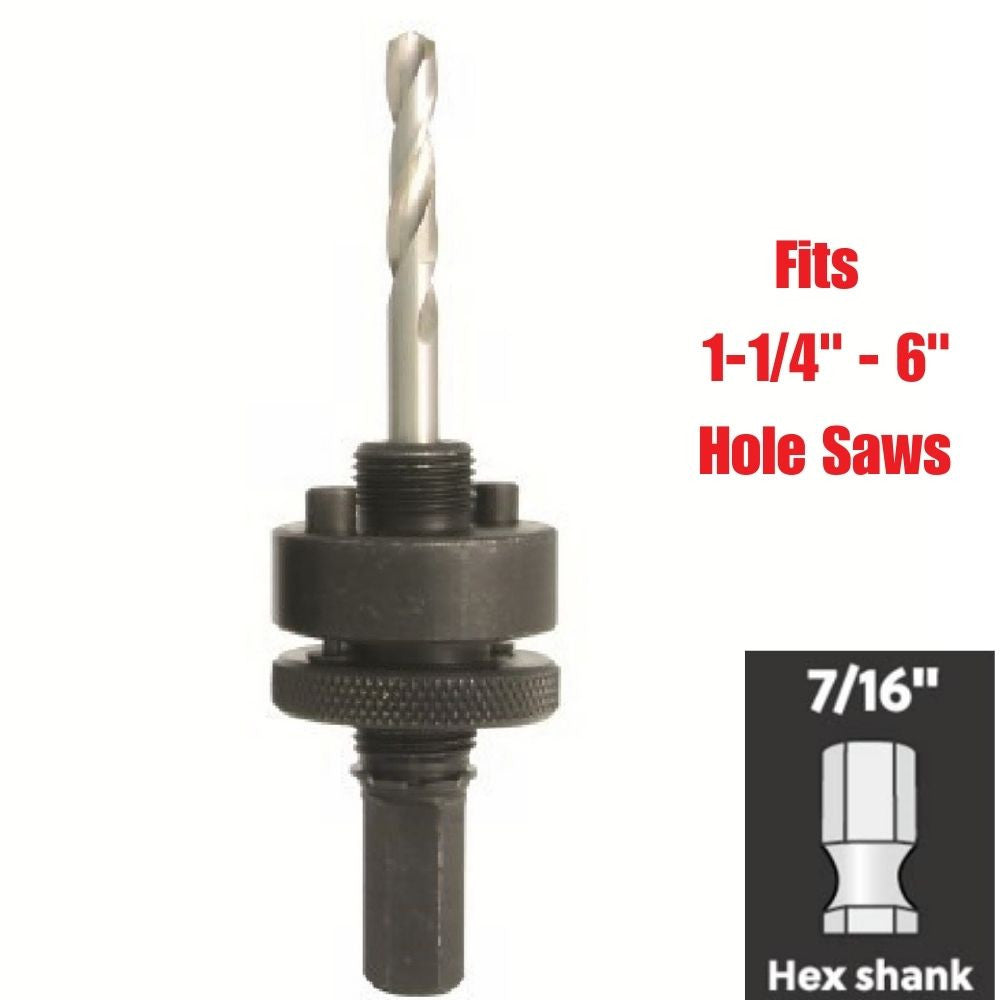 Truwerx 52688 7/16 inch Hex Shank Hole Saw Arbor