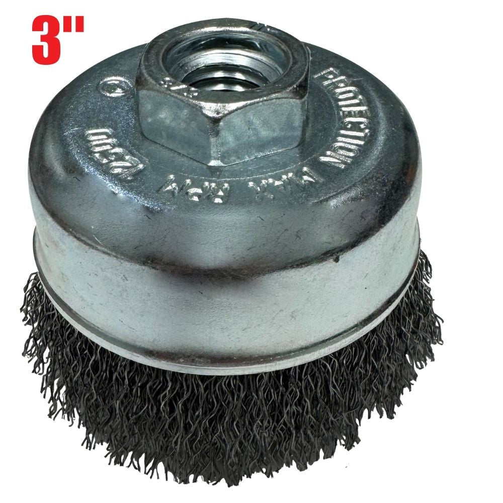 Truwerx 54602 3 Inch Crimped Wire Cup Brush