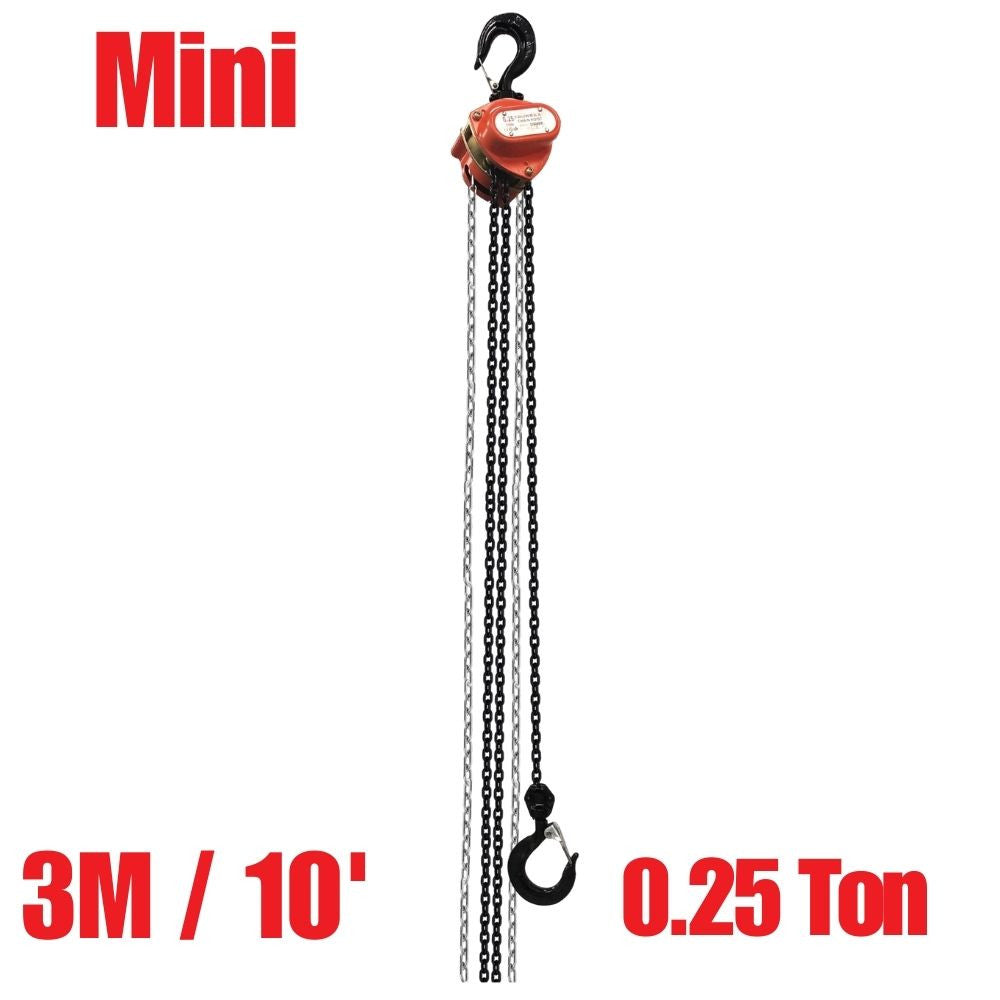 Truwerx 60500 Mini 0.25 Ton 3M / 10 ft. Manual Chain Hoist