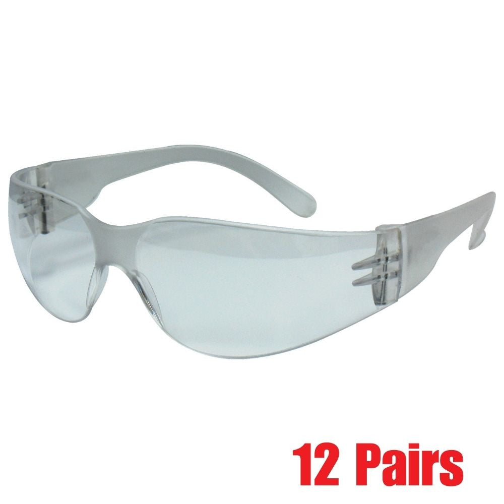Truwerx 70115 Basic Clear Safety Glasses - 12pk