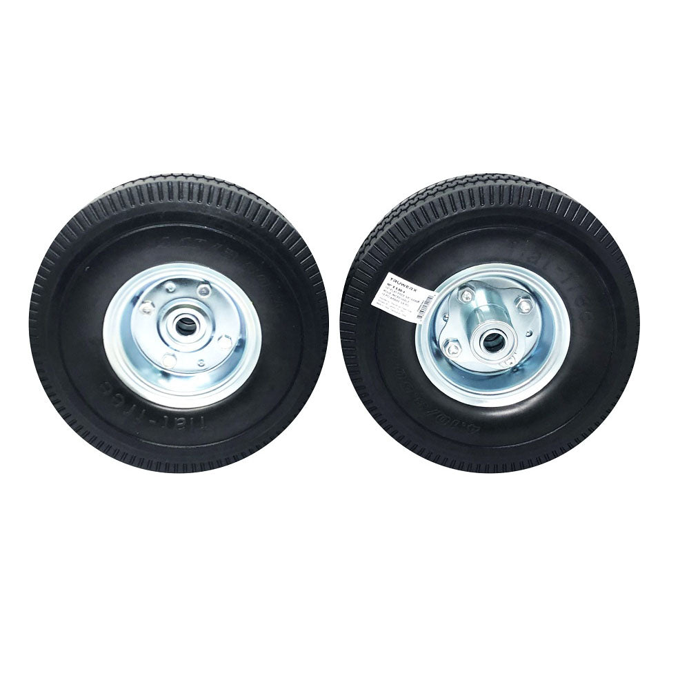 Truwerx 10in flat free wheel with 5/8in bearing arbor