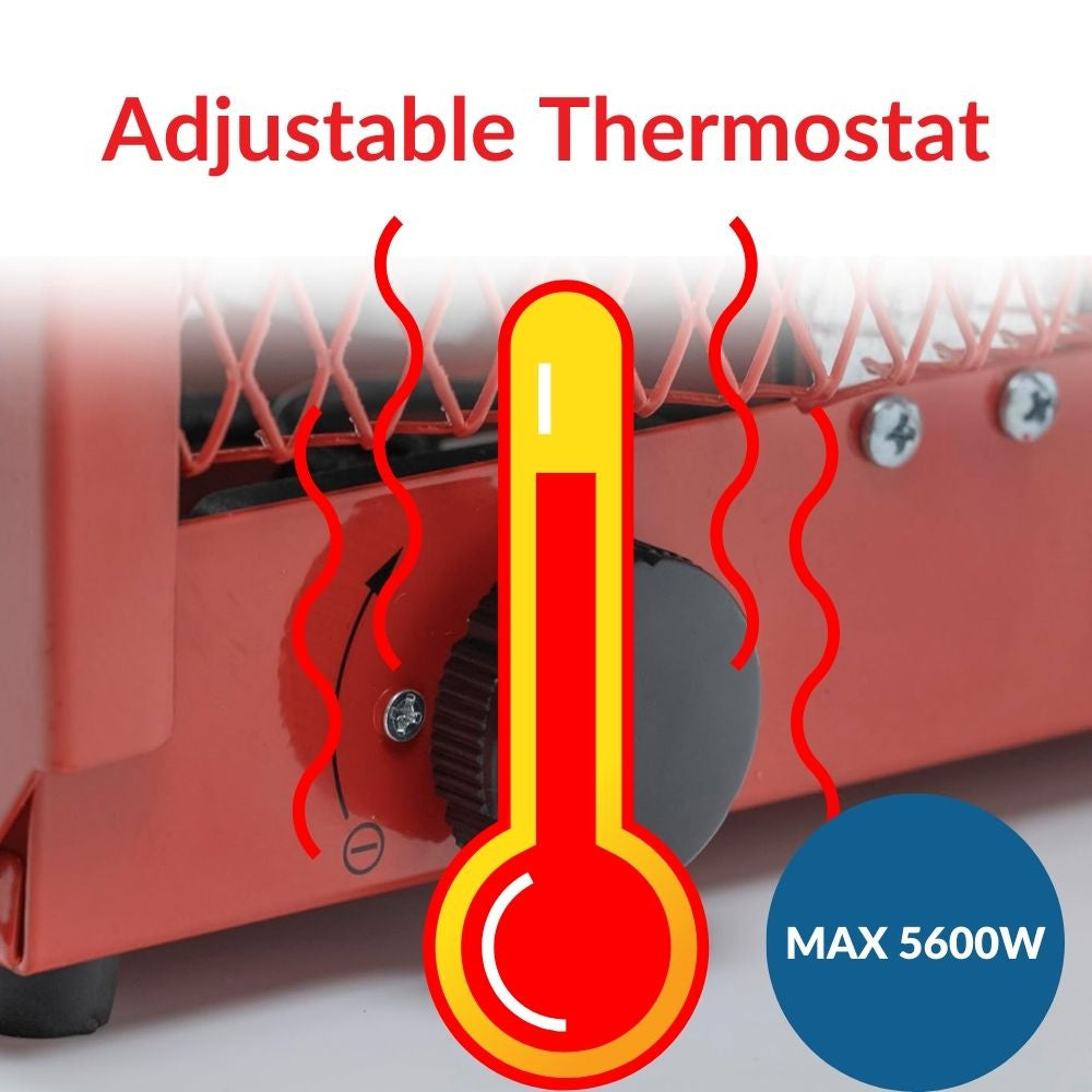 Truwerx 90602 5600W Construction Heater with Adjustable Thermostat