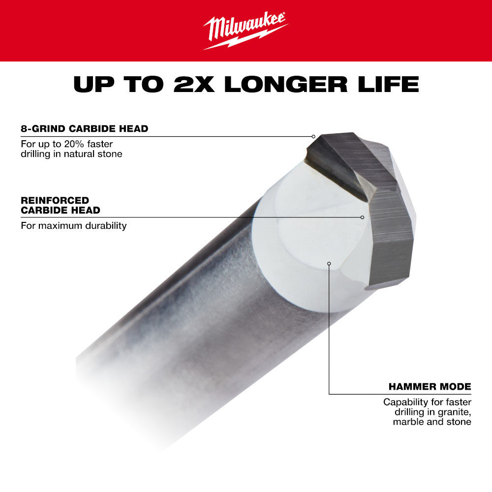 Milwaukee 48-20-8994 3/8 inch Tile and Natural Stone Bit