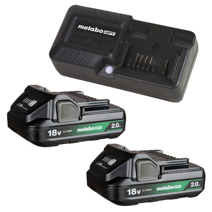 Metabo HPT UC18YKSLS 18V 2.0 Ah Batteries & Charger Starter Kit