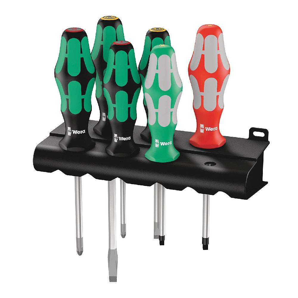 Wera 05347778001 Kraftform 6pc Lasertip Screwdriver Set with Rack