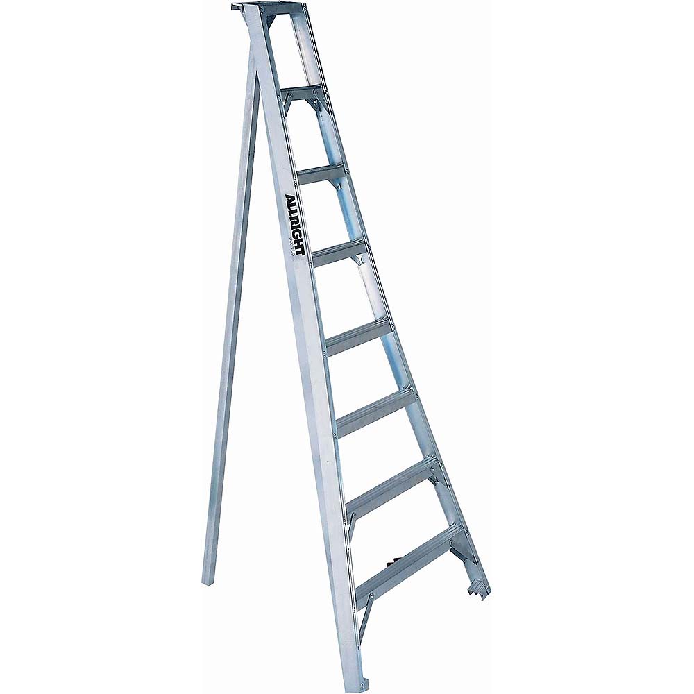 Allright 390 Series 12' Heavy Duty Aluminum Landscaping Ladder - 250 lbs Capacity