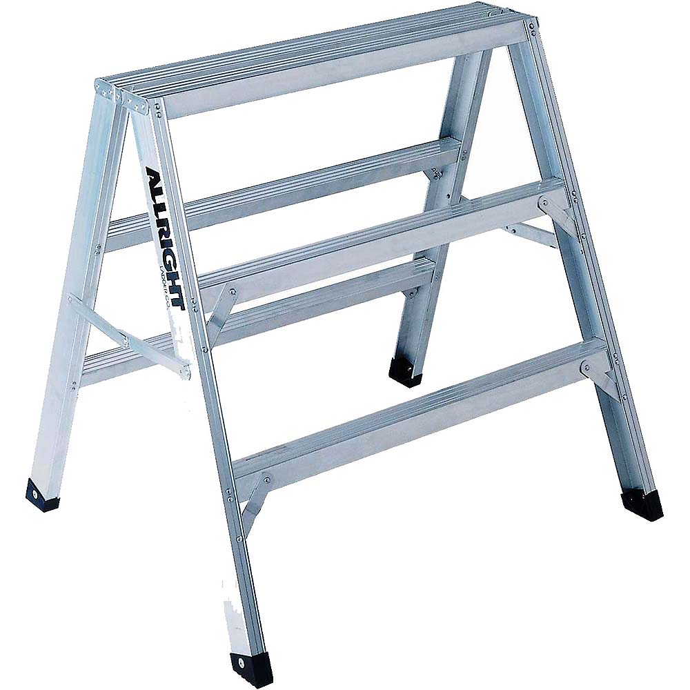 ALLRIGHT 2.5' Heavy-Duty Aluminum Sawhorse