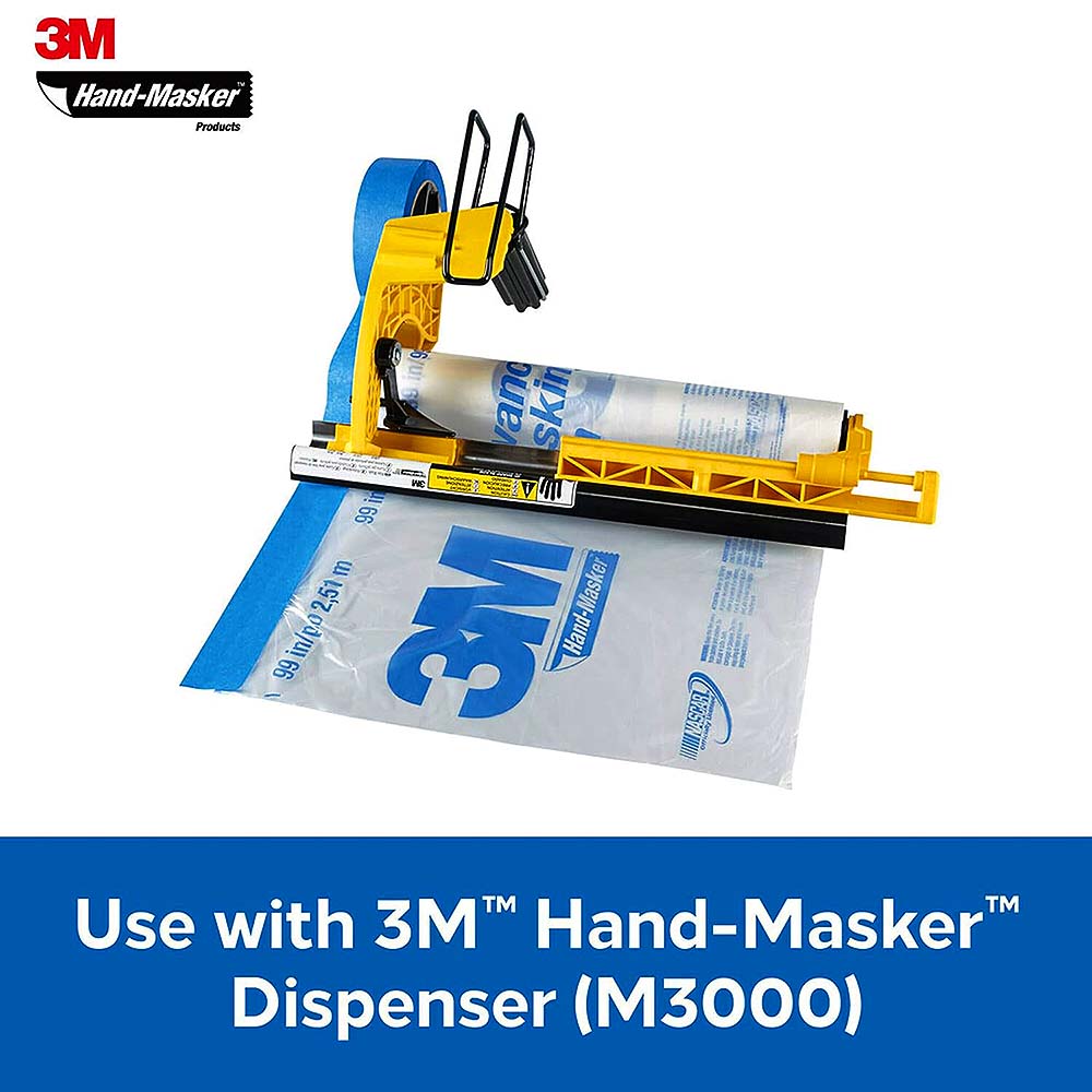 3M 72in x 90' Hand-Masker Advanced Clear Masking Film