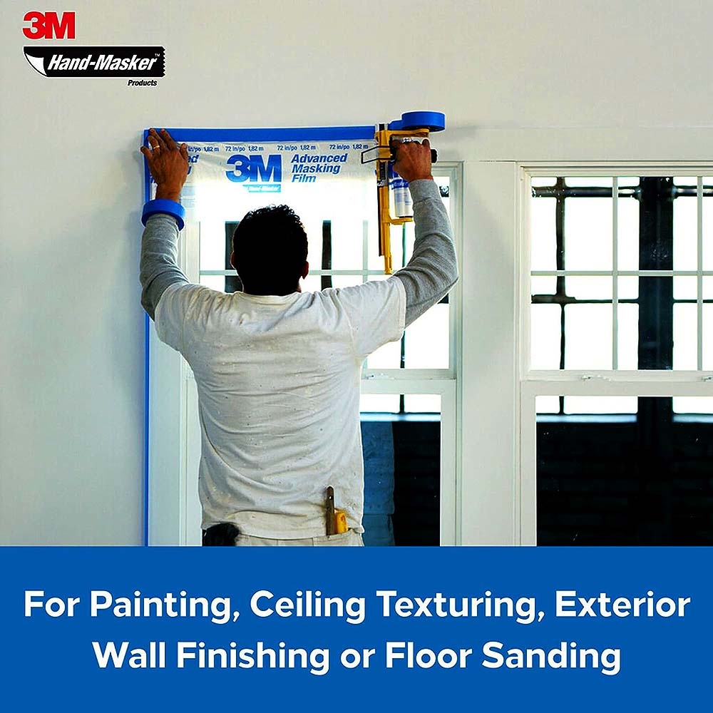 3M 72in x 90' Hand-Masker Advanced Clear Masking Film