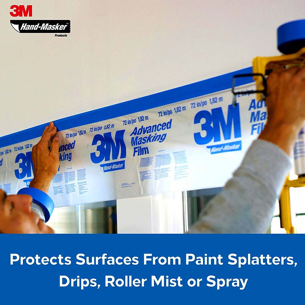 3M 72in x 90' Hand-Masker Advanced Clear Masking Film