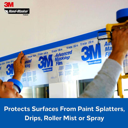 3M 72in x 90' Hand-Masker Advanced Clear Masking Film