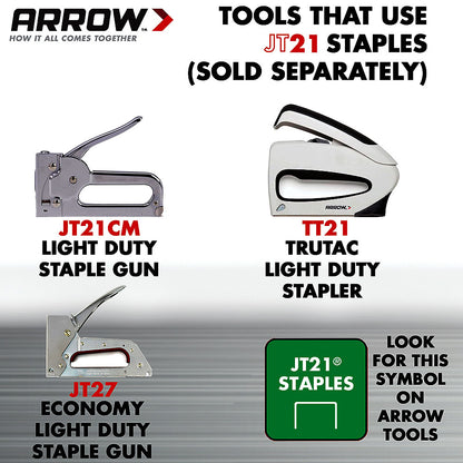 Arrow Fastener 215 Genuine JT21 5/16in Staples - 1000pk