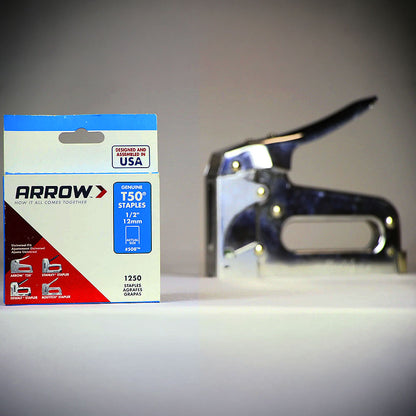 Arrow Fastener 508 Genuine T50 1/2in Staples - 1,250pk
