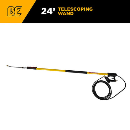 BE 24' Extended Reach Telescoping Pressure Washer Wand