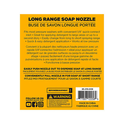 BE Long Range Soaper Nozzle
