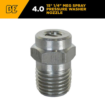 BE 1/4in MEG 15° Spray Nozzle