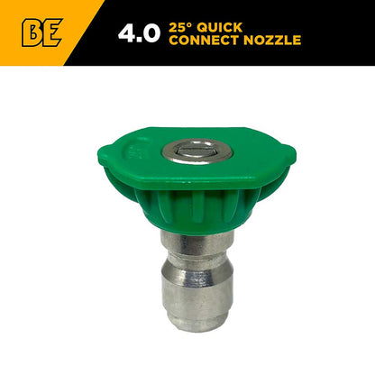 BE 25° 040 Quick Connect Pressure Washer Nozzle Spray Tip