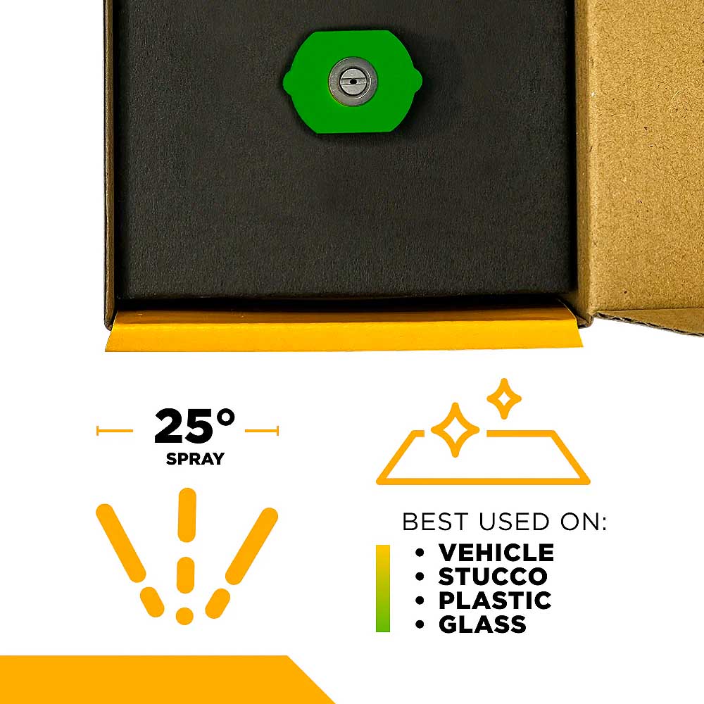 BE 25° 040 Quick Connect Pressure Washer Nozzle Spray Tip