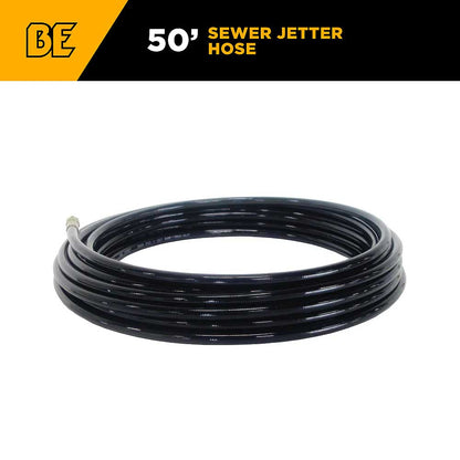 BE 50' x 3/16in 3000 PSI Drain & Sewer Jetting Cleaning Hose