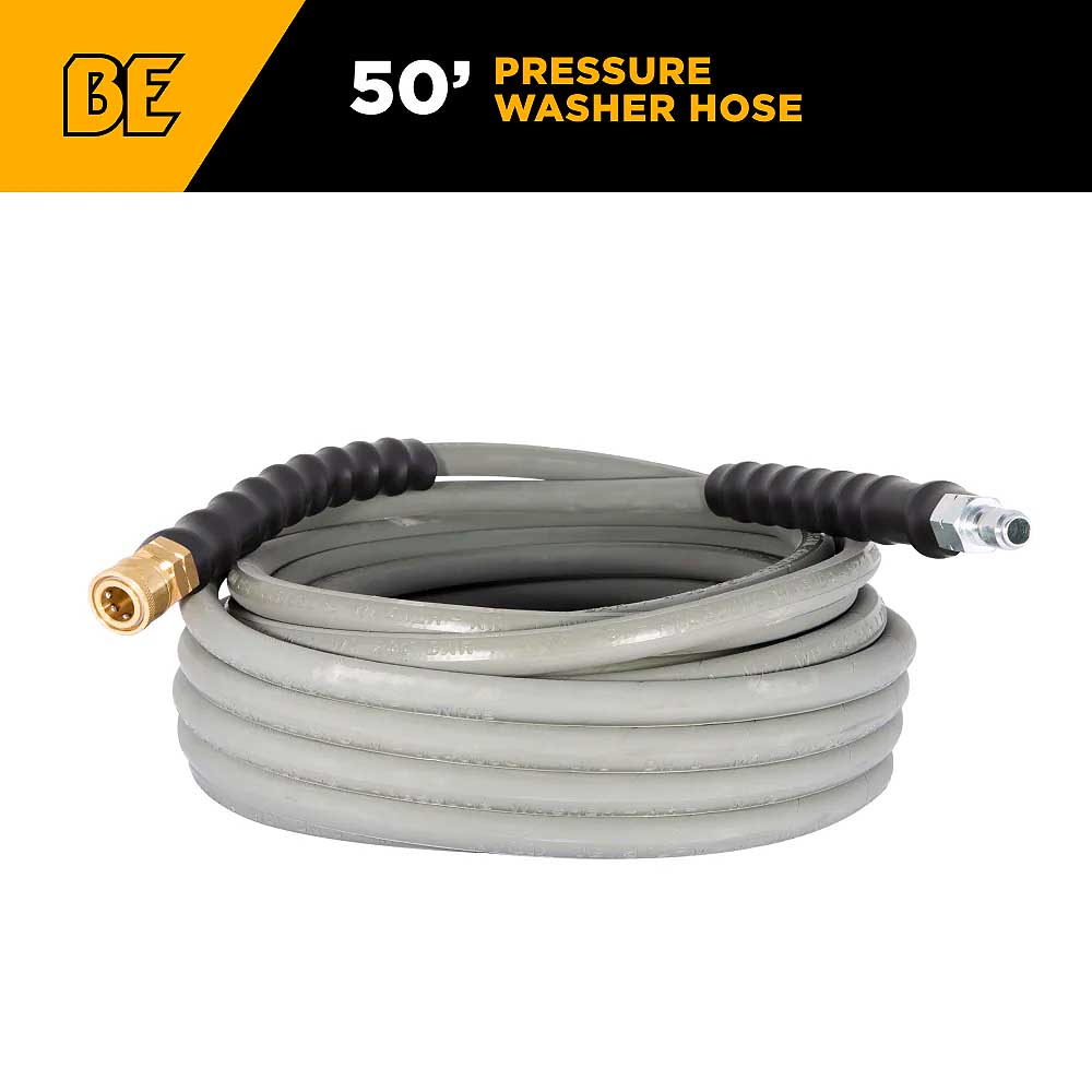 BE 50' 4000 PSI 3/8in Non Marking Rubber Hose