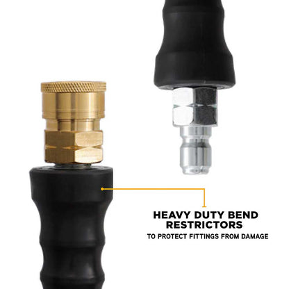 BE 50' 4000 PSI 3/8in Non Marking Rubber Hose