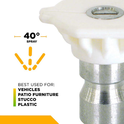 BE 40° 040 Quick Connect Pressure Washer Nozzle Spray Tip