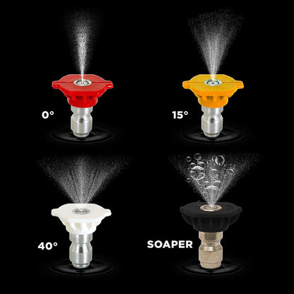 BE 40° 040 Quick Connect Pressure Washer Nozzle Spray Tip