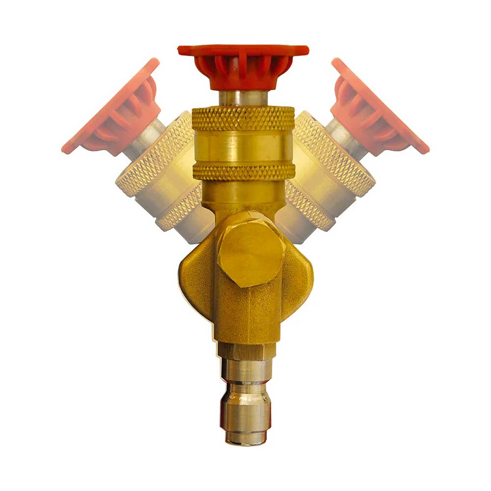 BE 90° Adjustable 3 Position Brass Pivoting Coupler