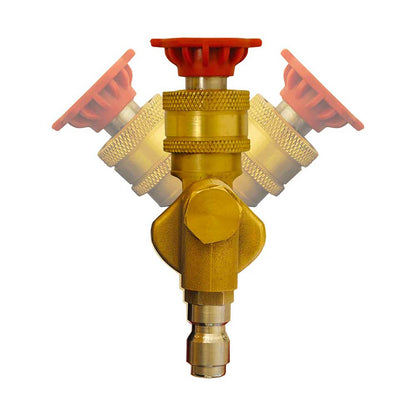 BE 90° Adjustable 3 Position Brass Pivoting Coupler