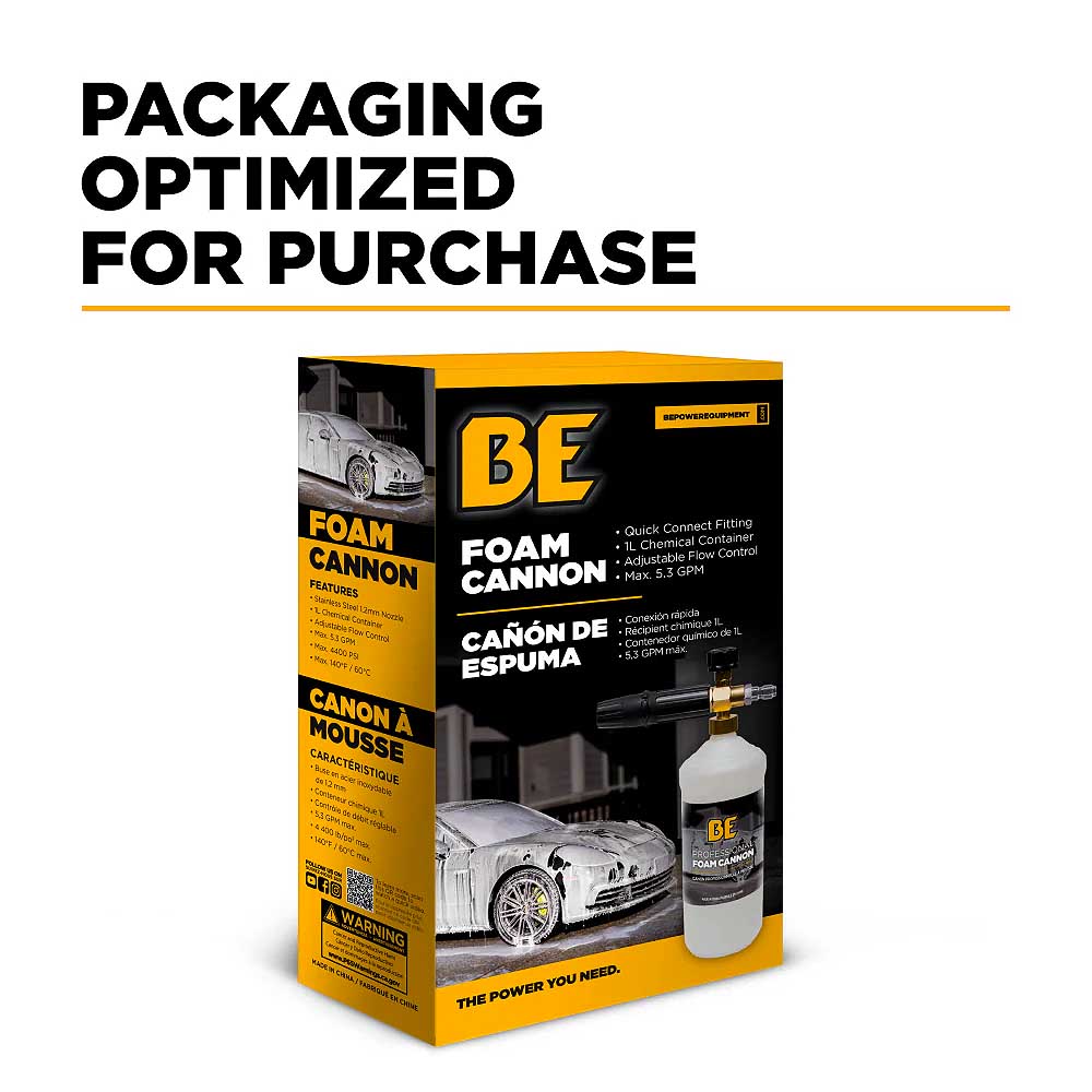 BE Pressure Washer Foam Gun / Lance