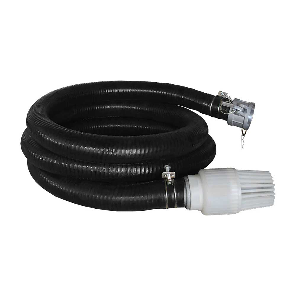 BE 12' x 2in Suction Hose Kit for Water Pumps