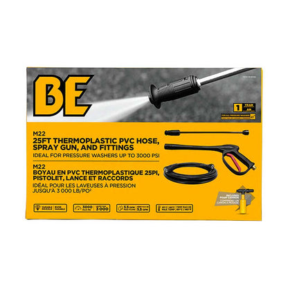 BE 3000 PSI Electric Pressure Washer Hose Wand Accessory Kit - M22 Compatible