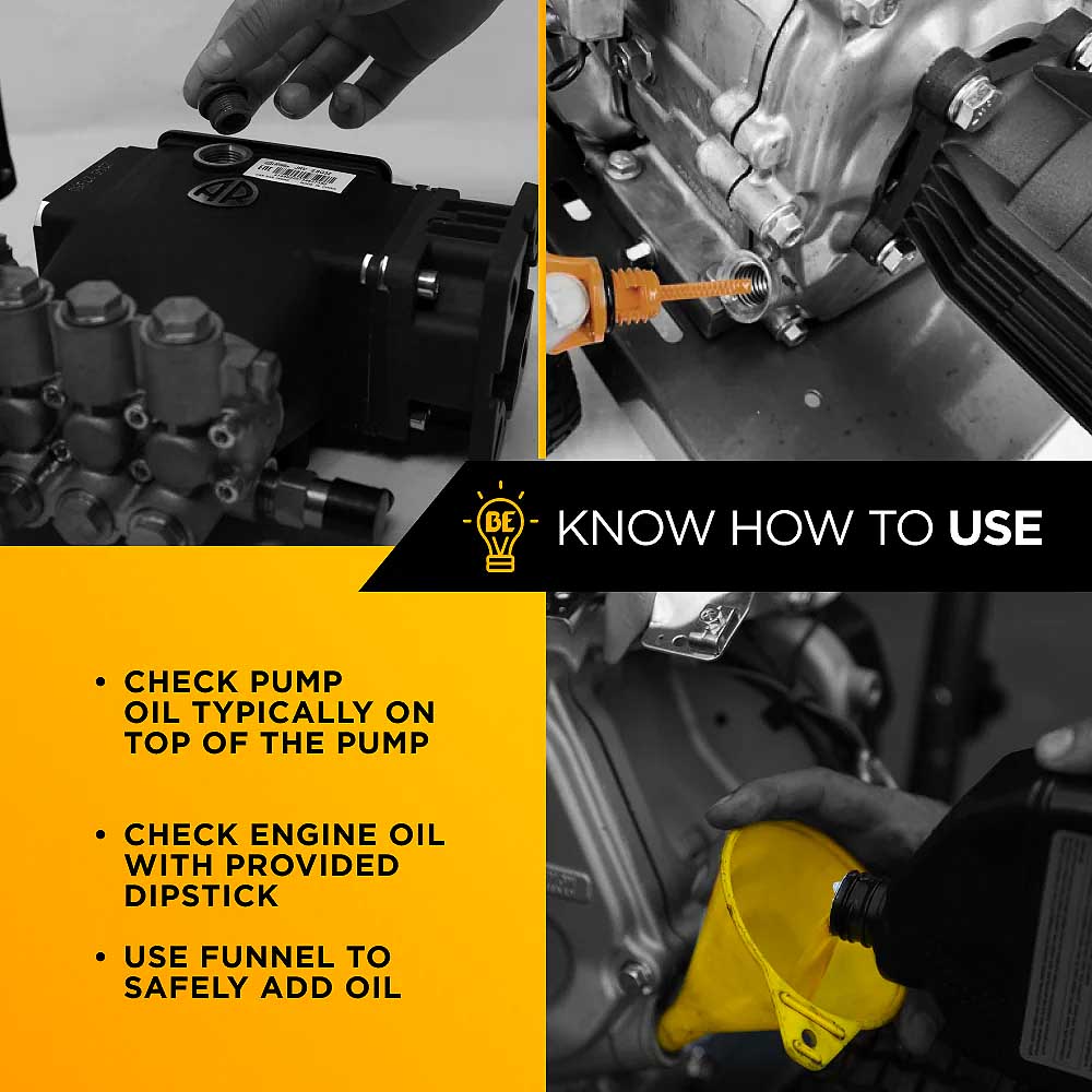 BE 1L Pressure Washer Pump Oil