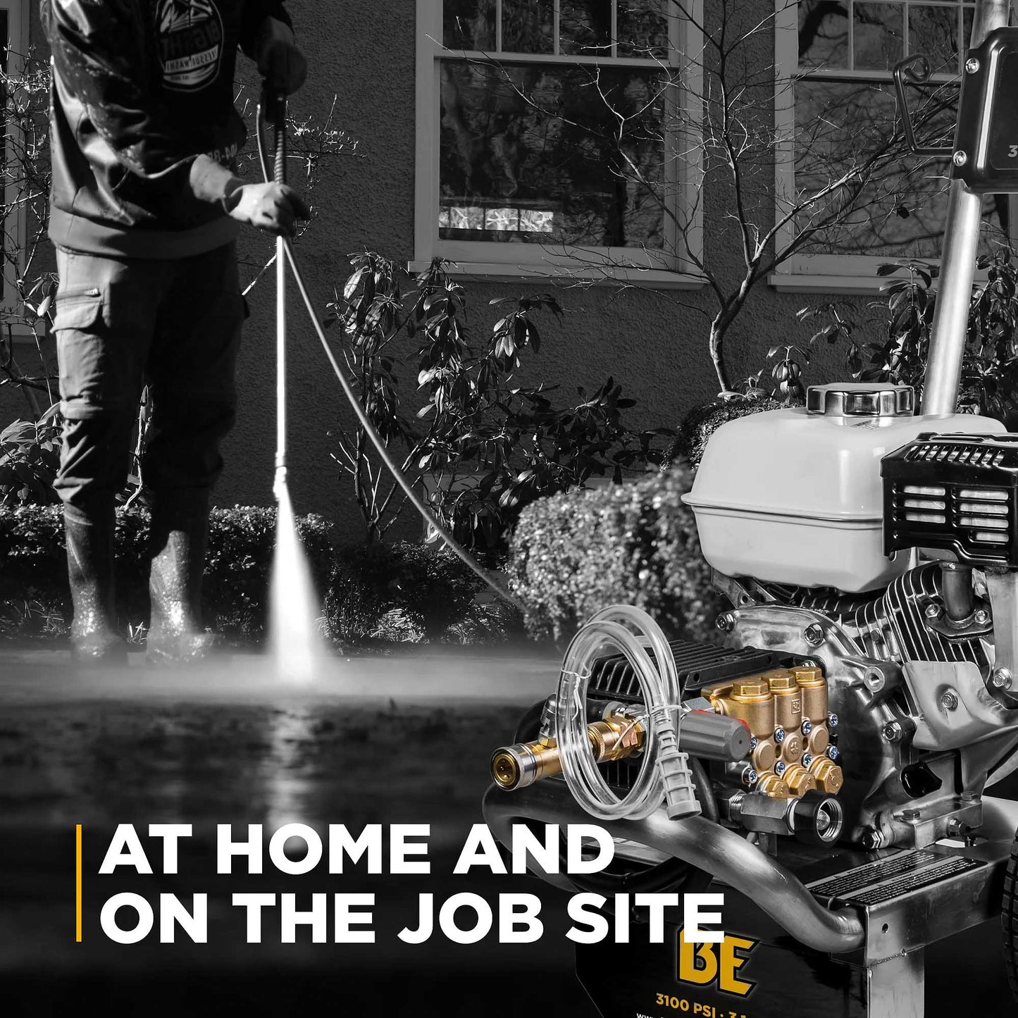 BE B3165HSGS 3100 PSI 3.1 GPM Cold Water Gas Pressure Washer