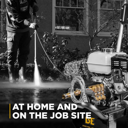 BE B3165HSGS 3100 PSI 3.1 GPM Cold Water Gas Pressure Washer