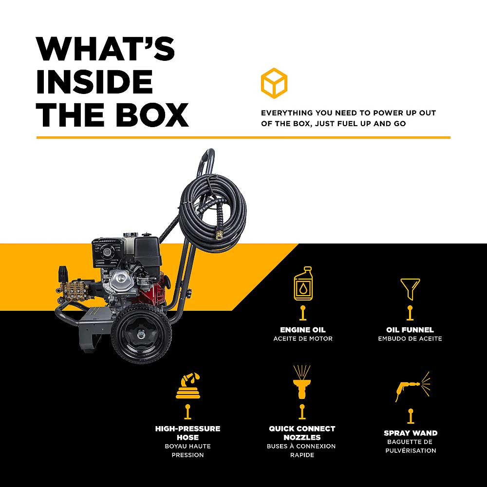 BE B4213HA 4200 PSI 4.2 GPM Cold Water Gas Pressure Washer