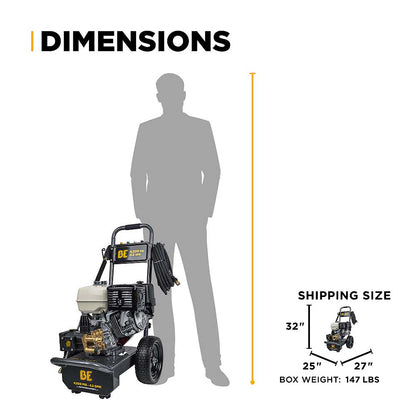 BE B4213HA 4200 PSI 4.2 GPM Cold Water Gas Pressure Washer