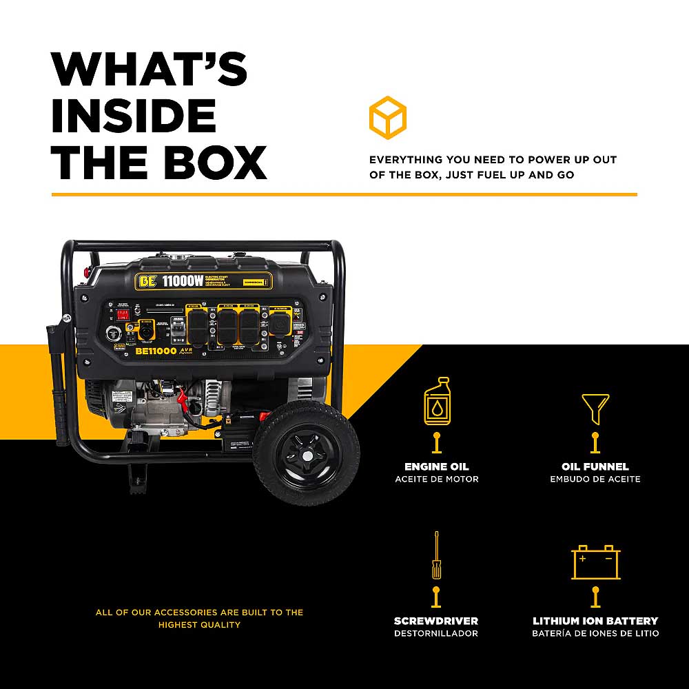 BE BE11000 1000 Watt  420cc Generator