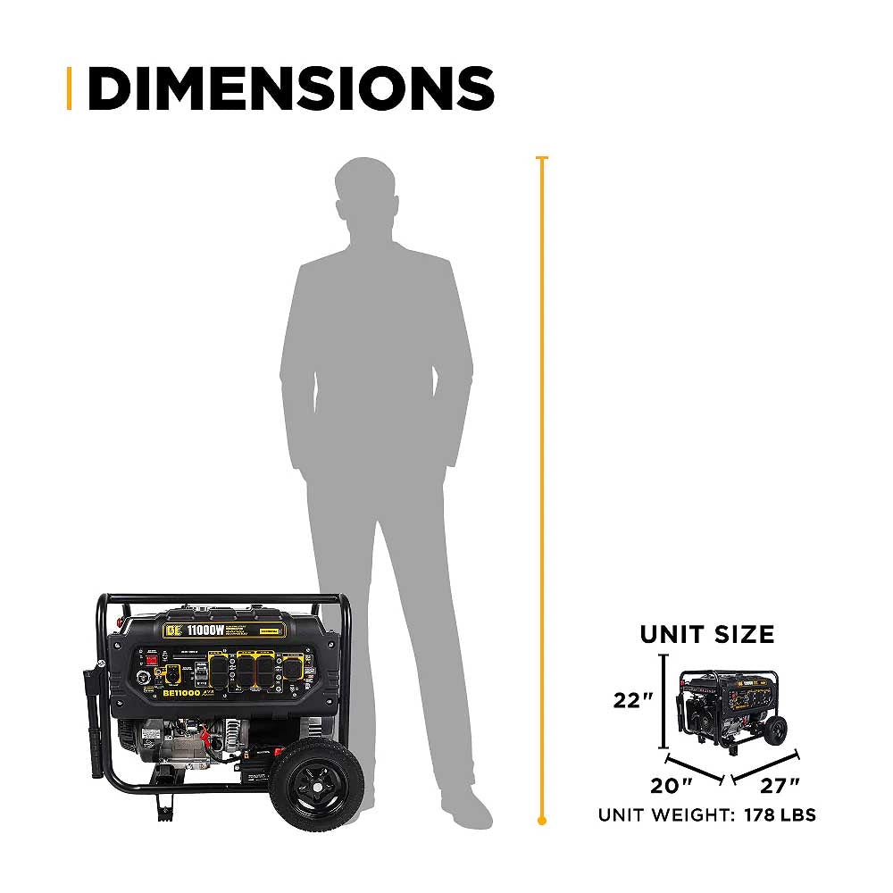 BE BE11000 1000 Watt  420cc Generator