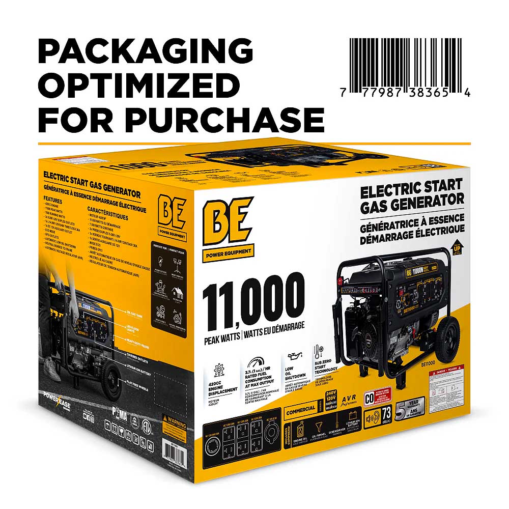 BE BE11000 1000 Watt  420cc Generator