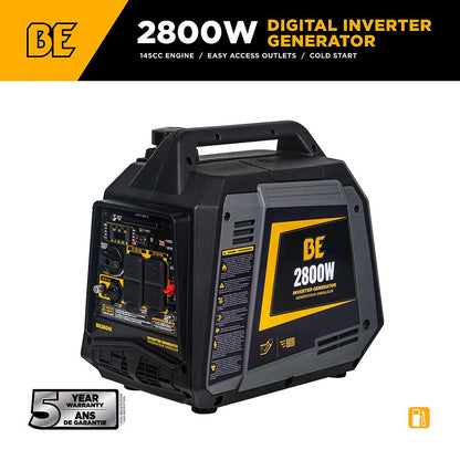 BE BE2800I 2800 Watt 145cc Digital Inverter Generator