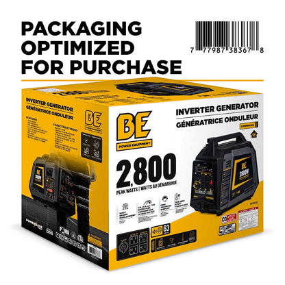 BE BE2800I 2800 Watt 145cc Digital Inverter Generator