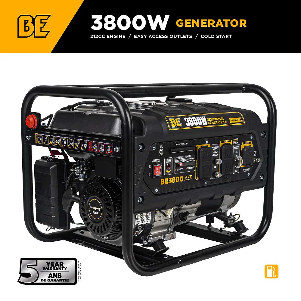 BE BE3800 3800 Watt 212cc Generator