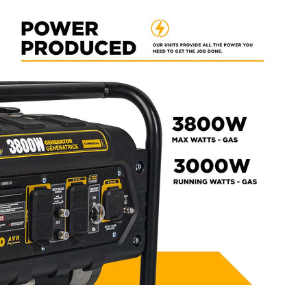 BE BE3800 3800 Watt 212cc Generator