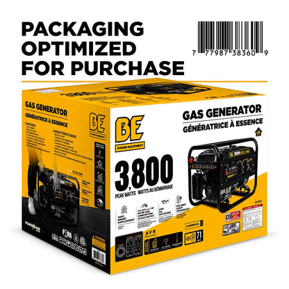 BE BE3800 3800 Watt 212cc Generator