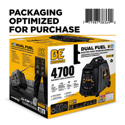 BE BE4700ID 4700 Watt 160cc Digital Inverter Generator