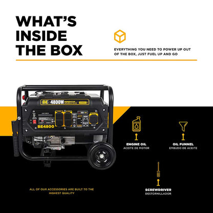 BE BE4800 4800 Watt Generator